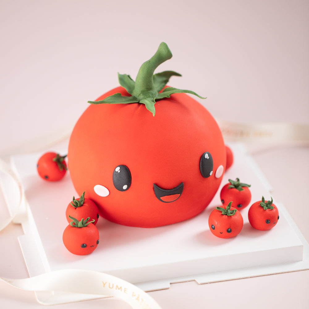 
                  
                    Load image into Gallery viewer, The tomato cake taken from another angle. It is super adorable.
                  
                